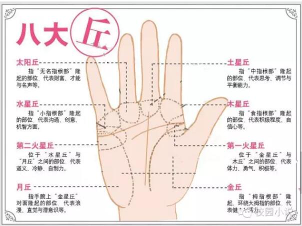 最详细的女人手相图解